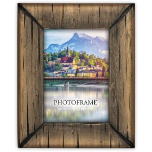 Cadre photo en bois ZEP Hallstatt 13x18 cm brun