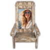 Cadre photo en bois ZEP Gallipoli look chaise longue 10x15 cm 16x16x24 cm