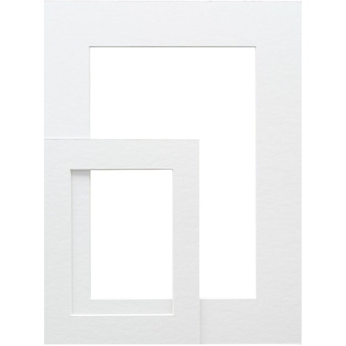 Deknudt SP111 passe-partout blanc découpe 9x9 cm