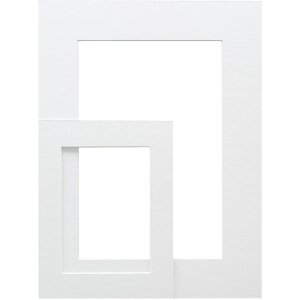 Deknudt SP111 passe-partout blanc découpe 9x9 cm