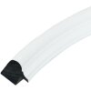 Cadre ovale Deknudt S100F1 blanc 10x15cm cadre plastique