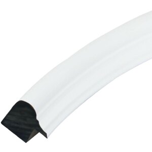 Cadre ovale Deknudt S100F1 blanc 13x18cm cadre plastique