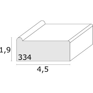 Deknudt S334 Baguettes pour châssis bois naturel 35 cm