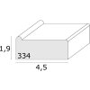 Deknudt S334 Baguettes pour châssis bois naturel 35 cm