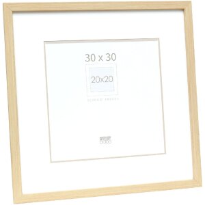 Deknudt S43AH1 cadre photo bois naturel 30x30 cm avec...