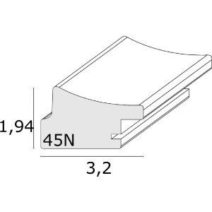 Cadre Deknudt S45ND2 argent mat & noir 21x29.7 cm plastique