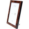 Cadre Deknudt S47EG1 couleur bois de racine foncé bord noir 18x24 cm