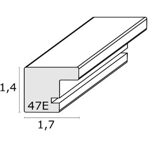 Deknudt S47EG1 Cadre double couleur ronce de noyer Horizontal 10x15 cm