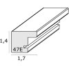 Deknudt S47EG1 Cadre double couleur ronce de noyer Horizontal 10x15 cm