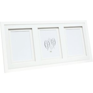 Deknudt S65KK1 cadre photo blanc double passe-partout 3x...