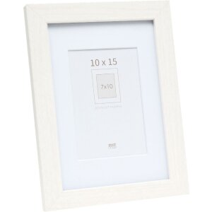 Deknudt S66KF1 cadre photo blanc avec passe-partout 10x15 cm