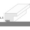 Deknudt S66KH1 cadre photo couleur chêne blanc passe-partout 50x50 cm
