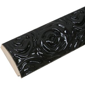 Deknudt S97CK2 cadre rétro motif baroque noir 50x70 cm