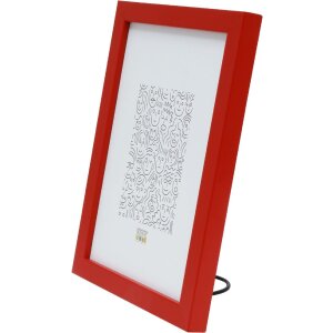 Cadre en bois Deknudt S43AK4 Rouge Étroit Profilé bloc 10x15 cm à 30x40cm