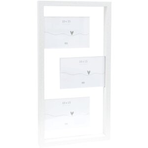 Deknudt S68UA1 cadre photo blanc pour 3 photos 10x15 cm