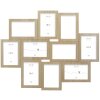 Deknudt S68UC3 Cadre photo en bois naturel pour 10 photos 10x15 cm