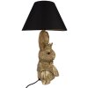 Clayre & Eef 5LMC0034 Lampe de table lapin or noir 37x61 cm E27/max 60W