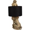 Clayre & Eef 5LMC0036 Lampe de table caniche or noir 30x28x57 cm E27/max 1x60W