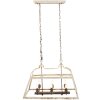 Clayre & Eef 5LMP237 Lampe à suspendre Blanc antique 87x35x60 cm E14/max 6x25W