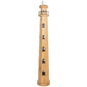 Clayre & Eef 5LMP278 Lampadaire phare bois naturel...