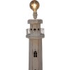 Clayre & Eef 5LMP278W Lampadaire design phare blanc 23x23x140 cm E27/max 60W