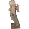 Clayre & Eef 5MG0041 Ange déco Statue en pierre Beige-Bleu 24x27x58 cm