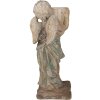 Clayre & Eef 5MG0041 Ange déco Statue en pierre Beige-Bleu 24x27x58 cm