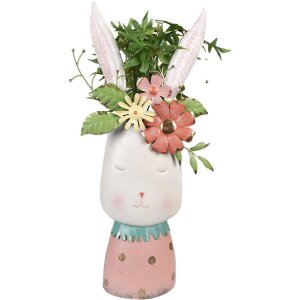 Clayre & Eef 5Y1214 Pot de fleurs lapin rose...