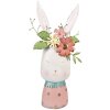 Clayre & Eef 5Y1214 Pot de fleurs lapin rose turquoise 29x19x62 cm