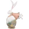 Clayre & Eef 5Y1215 Lapin de Pâques Figurine décorative rose pastel 35x11x56 cm