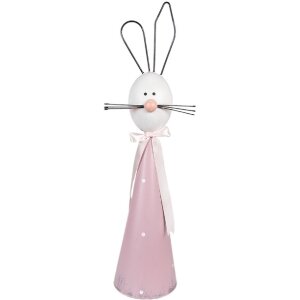 Clayre & Eef 5Y1220 Lapin décoratif rose blanc...