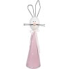 Clayre & Eef 5Y1220 Lapin décoratif rose blanc 18x14x60 cm