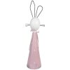 Clayre & Eef 5Y1220 Lapin décoratif rose blanc 18x14x60 cm