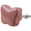 Clayre & Eef 65299 Bouton de porte céramique vieux rose Ø 4x3/6 cm