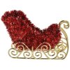 Clayre & Eef 65485 Décoration de Noël traîneau rouge or 14x3x11 cm