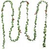 Clayre & Eef 65487 Guirlande de Noël Décoration 270 cm Set 12 Vert Rouge