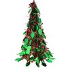 Clayre & Eef 65540M Arbre de décoration Noël Ø 16x38 cm Vert Rouge