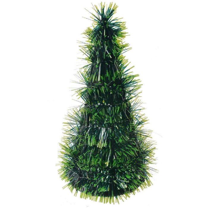 Clayre & Eef 65542S Décoration de sapin de Noël Ø 12x25 cm Vert