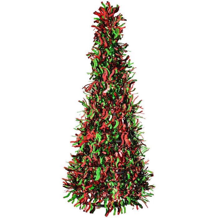 Clayre & Eef 65543L Décoration Sapin de Noël Vert Ø 18x48 cm