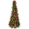 Clayre & Eef 65543L Décoration Sapin de Noël Vert Ø 18x48 cm