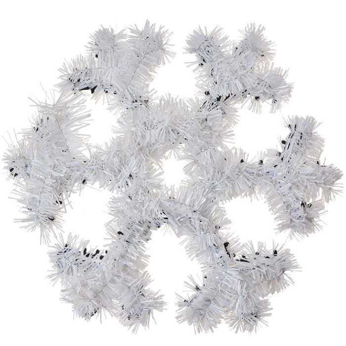 Clayre & Eef 65570 Décoration de Noël Flocon de neige blanc 29x29x1 cm