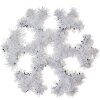 Clayre & Eef 65570 Décoration de Noël Flocon de neige blanc 29x29x1 cm