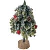 Clayre & Eef 65572 Arbre de Noël artificiel 12x12x24 cm avec cônes et baies