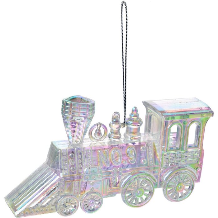 Clayre & Eef 65601 Pendentif décoratif Locomotive Arc-en-ciel 12x2x7 cm