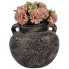 Clayre & Eef 6CE1706 Décoration Pot de fleurs gris Ø 16x14 cm