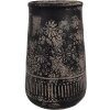 Clayre & Eef 6CE1709 Décoration Vase Gris Ø 14x22 cm