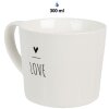 Clayre & Eef 6CEMU0147 Gobelet LOVE blanc 275 ml