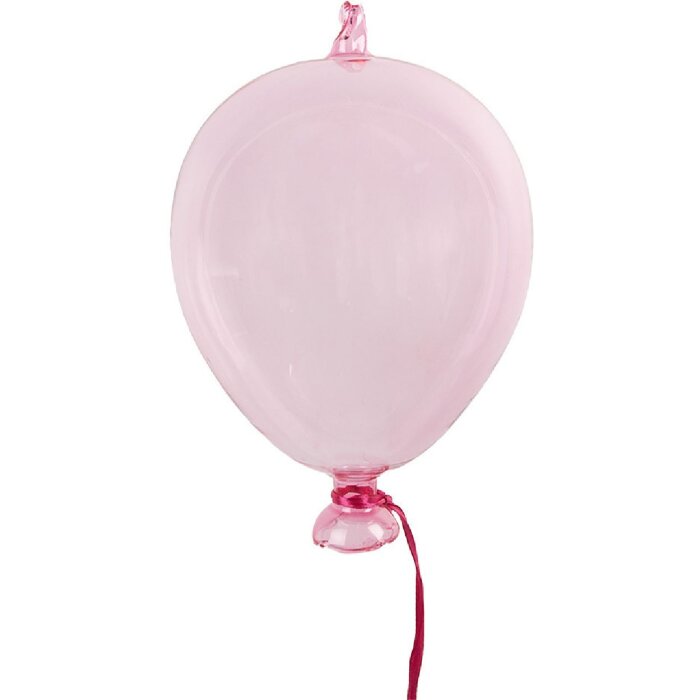 Clayre & Eef 6GL4436 Décoration à suspendre Ballon rose Ø 7x14 cm