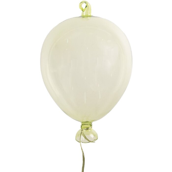 Clayre & Eef 6GL4443 Suspension décorative Ballon en verre Vert Ø14x21cm