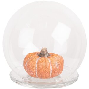 Clayre & Eef 6GL4445 Cloche en verre Ø 12x12 cm Transparent